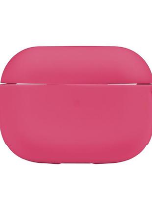 Чехол silicone case с карабином для airpodspro shiny pink