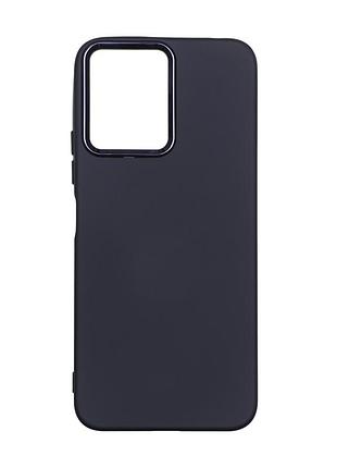 Чехол silicone cover metal рамка (aa) для xiaomi redmi 12 black