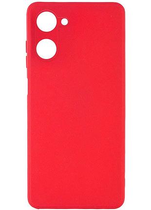 Ультратонка силіконова матова накладка candy full camera для realme 10 4g red