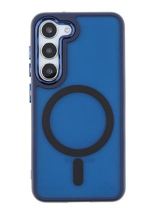 Чохол tpu space magnetic color with magsafe для samsung galaxy s23+ 5g dark blue