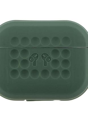 Футляр с карабином fashion silicone case airpods pro dark green (35265_3345621)