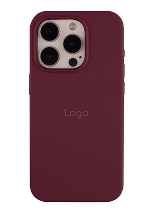 Чехол silicone case full size (aa) для iphone 15 pro plum