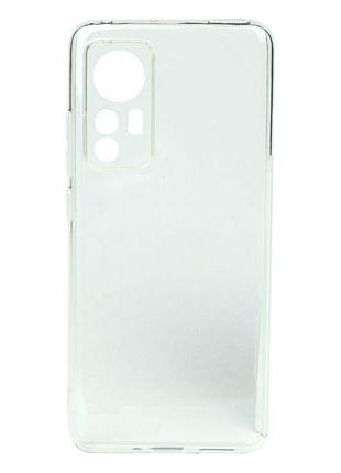 Чехол анти-скользящее покрытие и защита от царапин virgin silicone 2.0 xiaomi 12 transparent