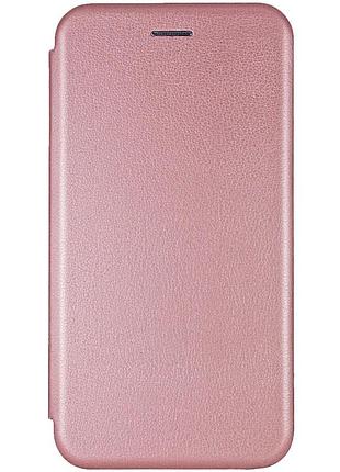 Кожаный чехол-книжка classy для xiaomi redmi 9c / 10a rose gold