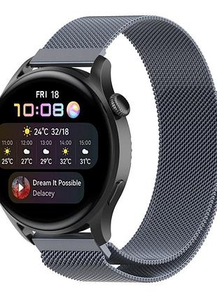 Ремешок milanese loop 20 mm universal для samsung/amazfit/huawei grey
