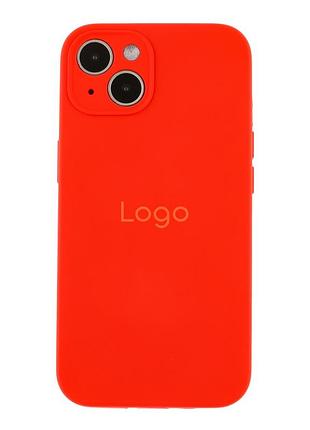 Чохол silicone case full із захистом камери для iphone 13 red