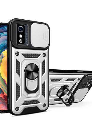 Чохол накладка з кільцем armor guard shield zte blade l9 silver (35035_3344820)