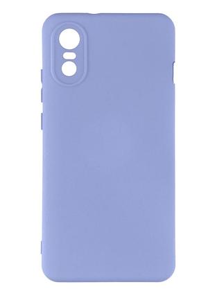 Чехол с рамкой камеры silicone cover a для zte a31 lilac