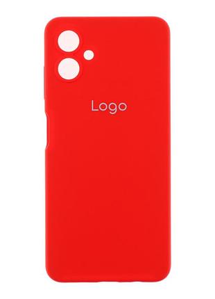 Чохол-накладка liquid silicone (aa) із захистом на камеру для samsung galaxy a06 red