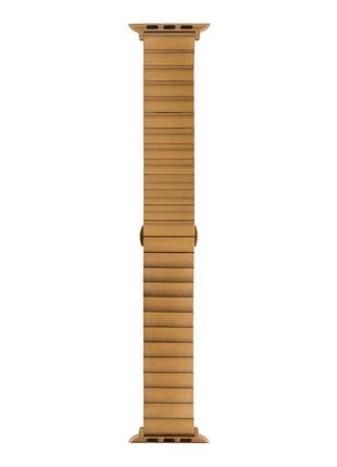Металлический ремешок metal link для apple watch 49/apple watch 45/apple watch 44/apple watch 42mm gold