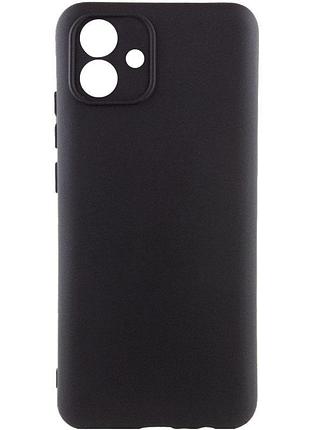 Чехол tpu getman liquid silk full camera для samsung galaxy a05 черный / black