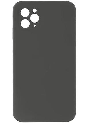 Чохол із захистом камери silicone case full apple iphone 12 pro dark grey