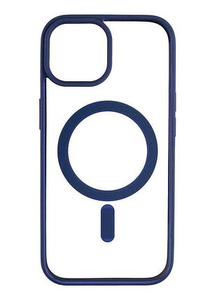 Чехол tpu colors magsafe apple iphone15 navy blue