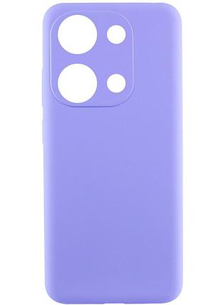 Чехол silicone cover lakshmi full camera (aaa) для xiaomi redmi note 13 pro 4g / poco m6 pro 4g сиреневый / dasheen