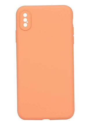 Чехол full frame protective camera apple iphone xs max peach