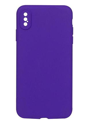 Чехол full frame protective camera apple iphone xs max purple