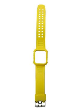 Ремінець силіконовий футляр anchor watch band apple watch 41 / watch 40 mm yellow
