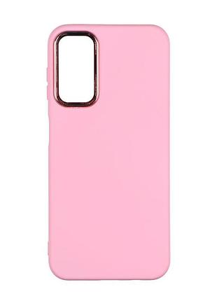 Чехол silicone cover metal frame aa samsung galaxy a14 4g/5g light pink