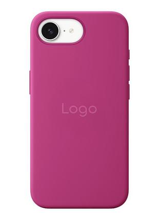 Чохол silicone magsafe посиленого захисту для apple iphone 16е fuchsia