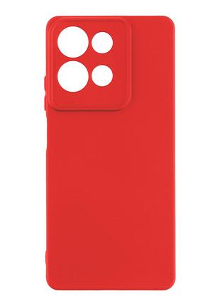 Чехол silicone cover с рамкой камеры (a) для motorola edge 50 pro red