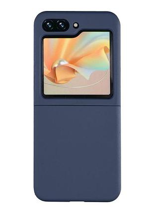 Чехол folding silicone samsung f731 galaxy flip 5 dark blue