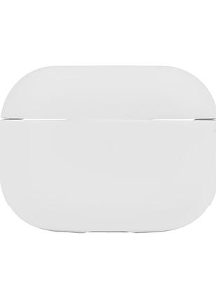Чохол silicone case з карабіном для airpodspro white