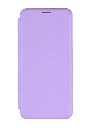 Кожаный чехол-книжка 360 hard для xiaomi redmi note 12s карман для карт lilac