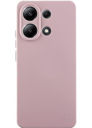 Чохол tpu getman liquid silk full camera для xiaomi redmi note 13 4g рожевий / pink sand