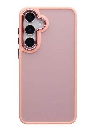 Чехол space ii цветной бампер matte для samsung galaxy s23+ pink