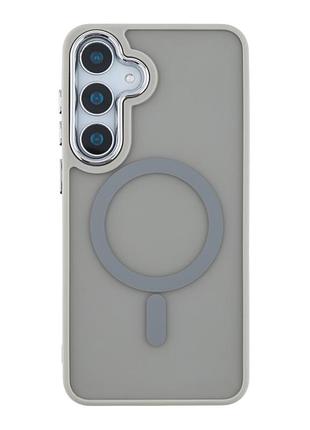 Чохол tpu space magnetic color with magsafe для samsung galaxy s25+ 5g grey