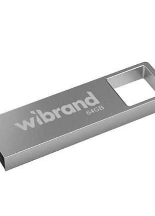 Флеш память usb wibrand 64 gb shark usb 2.0 silver (36914_3609516)