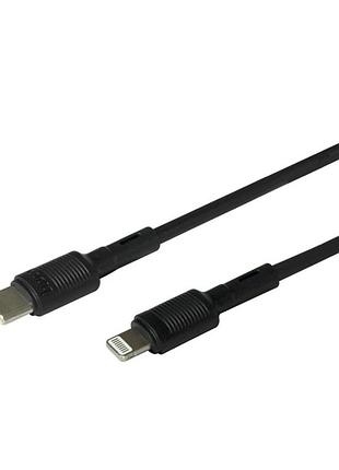 Кабель usb hoco x83 supports for apple pd 20w fast charge type c to lightning черный