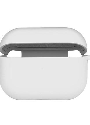 Чехол silicone case с микрофиброю для airpods pro 2 white