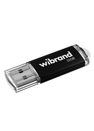 Флешка юсб wibrand 32 gb cougar,usb flash drive 2.0 пам'ять 32 гб black
