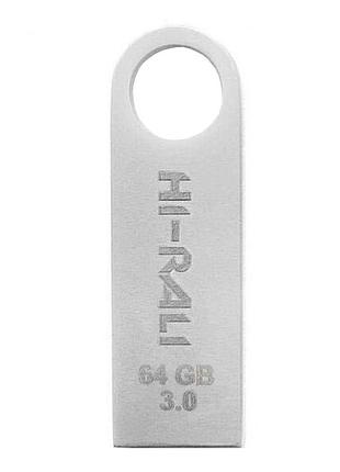 Флешка юсб hi-rali shuttle 64gb,usb flash drive 2.0 память 64гб steel