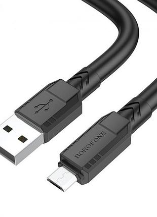 Кабель usb borofone bx81 goodway usb на micro-usb для зарядки и передачи данных 1m/3.28ft 2.4a оплетка pvc