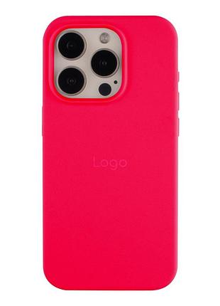 Чохол silicone case full size (aa) для iphone 15 pro shiny pink