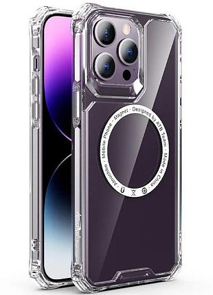 Чехол tpu gorilla with magsafe для apple iphone 15 pro max (6.7") clear