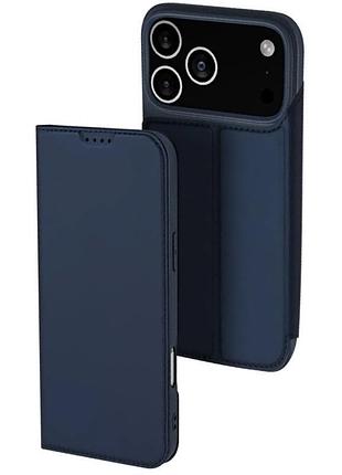 Чохол dux ducis для iphone 17 pro max книжка з кишенею для візиток айфон 17 про макс blue