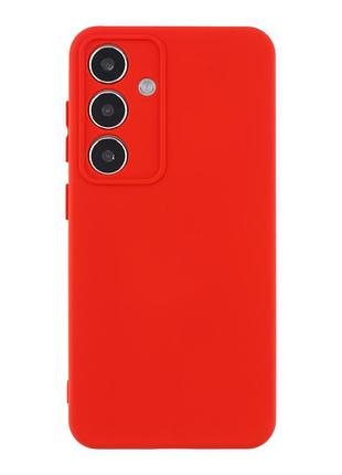 Чехол silicone cover с рамкой камеры (a) для samsung galaxy galaxy s24 5g (s921) red