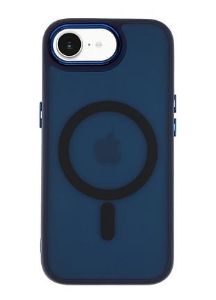 Чехол tpu space magnetic color with magsafe для iphone 16e dark blue