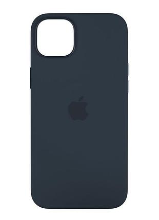 Чехол усиленной защиты magsafe silicone apple iphone 14 plus storm blue
