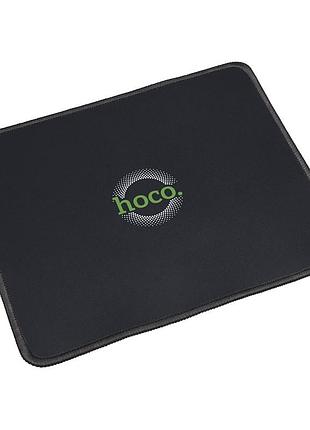 Коврик для мыши hoco gm20 200*240*2мм тип поверхности control/speed черный smooth gaming mouse pad (24x20)