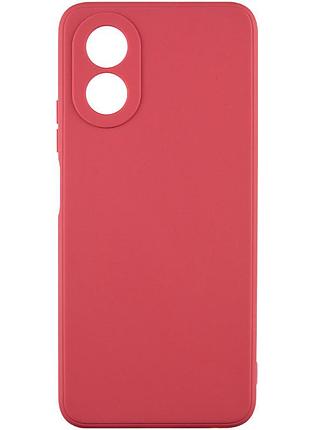 Ультратонка силіконова матова накладка candy full camera для oppo a78 4g camellia