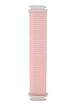 Ремешок nylon 20mm universal для samsung/amazfit/huawei текстильная застежка pink