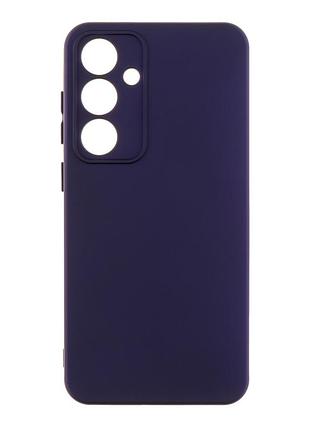 Чехол silicone cover с рамкой камеры (a) для samsung galaxy s24 fe 5g purple
