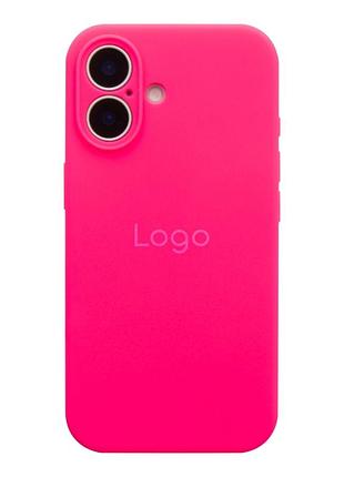 Чехол silicone case full size with frame appleiphone17 панель-накладка для телефона айфон 17 shiny pink