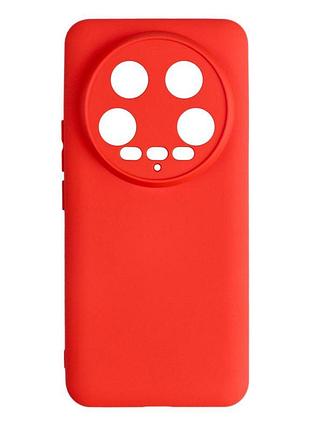 Чохол із рамкою камери silicone cover a xiaomi 14 ultra red