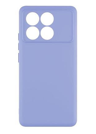 Чохол з рамкою камери silicone cover a xiaomi poco x6 pro 5g lilac (34618_3342272)