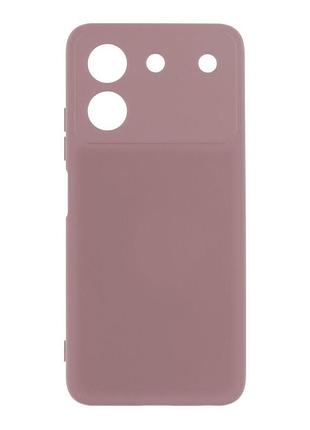 Чехол с рамкой камеры silicone cover a zte blade a54 pink sand (34453_3341403)